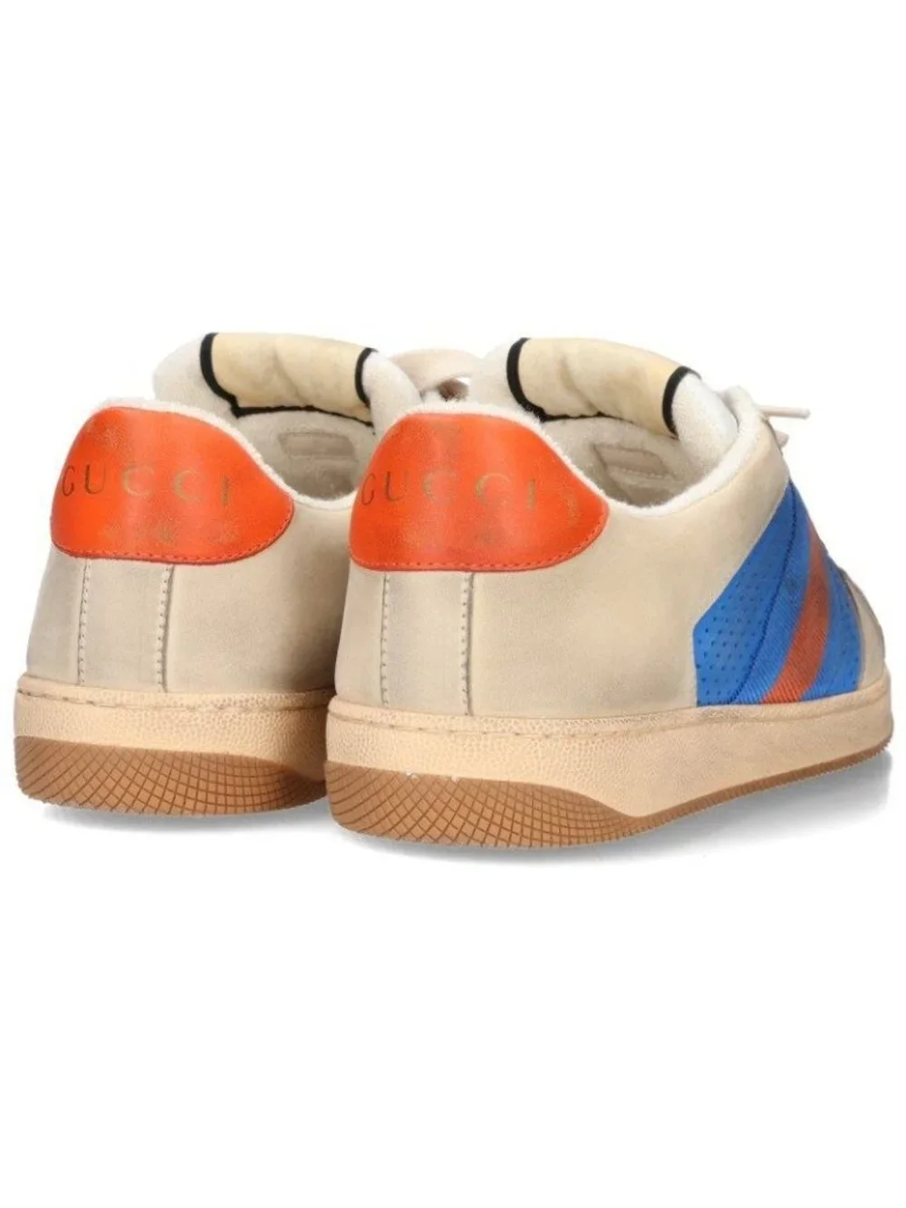 Gucci Distressed GG Canvas Low Cut Sneakers
